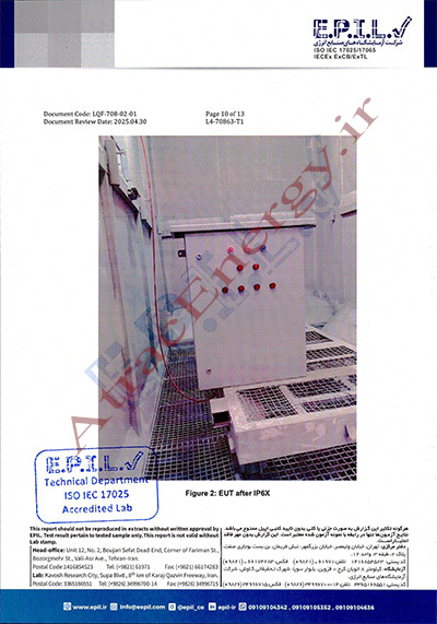 تابلو برق دیواری IP65